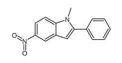 1-methyl-5-nitro-2-phenylindole Structure