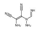 Methanimidic acid,N-(2-amino-1,2-dicyanoethenyl)-,hydrazide结构式