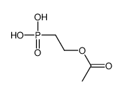 2-acetyloxyethylphosphonic acid Structure