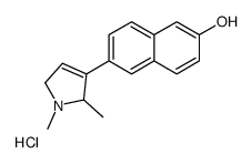 6-(1,2-dimethyl-2,5-dihydropyrrol-3-yl)naphthalen-2-ol,hydrochloride结构式