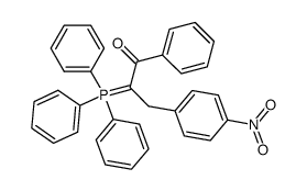 3-(4-Nitro-phenyl)-1-phenyl-2-(triphenyl-λ5-phosphanylidene)-propan-1-one Structure