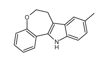 9-methyl-7,12-dihydro-6H-benzo[2,3]oxepino[4,5-b]indole结构式