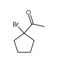 1-Acetyl-1-bromocyclopentane Structure