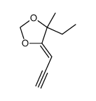 1,3-Dioxolane,4-ethyl-4-methyl-5-(2-propynylidene)- (7CI,8CI) structure