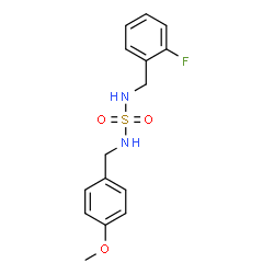 N-(2-FLUOROBENZYL)-N'-(4-METHOXYBENZYL)SULFAMIDE结构式
