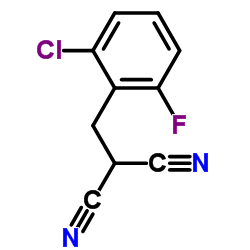2-(2-CHLORO-6-FLUOROBENZYL)MALONONITRILE structure