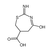 1,3-Thiazepine-6-carboxylicacid,2-amino-4,5,6,7-tetrahydro-4-oxo-(9CI) Structure