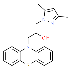 1-(3,5-Dimethyl-1H-pyrazol-1-yl)-3-(10H-phenothiazin-10-yl)-2-propanol structure