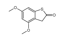 4,6-dimethoxy-2,3-dihydrobenzo[b]thiophen-2-one结构式
