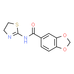 1,3-Benzodioxole-5-carboxamide,N-(4,5-dihydro-2-thiazolyl)-(9CI) structure