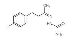 [4-(4-chlorophenyl)butan-2-ylideneamino]urea structure