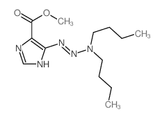 methyl (5E)-5-[(dibutylamino)hydrazinylidene]imidazole-4-carboxylate结构式
