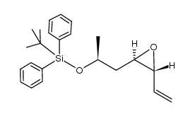 (3R,4R,6S)-6-(tert-butyldiphenylsilyl)-3,4-(oxiranyl)hept-1-ene结构式