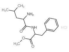 D-Phenylalanine,N-D-leucyl-, methyl ester, monohydrochloride(9CI) Structure