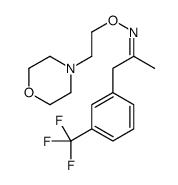 1-[m-(Trifluoromethyl)phenyl]-2-propanone O-(2-morpholinoethyl)oxime结构式