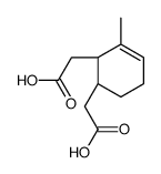 2-[(1S,2R)-2-(carboxymethyl)-3-methylcyclohex-3-en-1-yl]acetic acid Structure