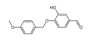 3-hydroxy-4-(4-methoxybenzyloxy)benzaldehyde Structure