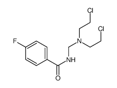 N-[bis(2-chloroethyl)aminomethyl]-4-fluorobenzamide Structure