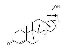 (20S)-21-Hydroxy-20-methylpregn-4-en-3-one Structure