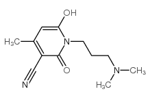 1-[3-(dimethylamino)propyl]-2-hydroxy-4-methyl-6-oxopyridine-3-carbonitrile Structure