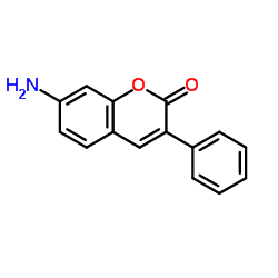 7-氨基-3-苯基香豆素结构式