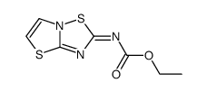 thiazolo[3,2-b][1,2,4]thiadiazol-2-ylidene-carbamic acid ethyl ester结构式