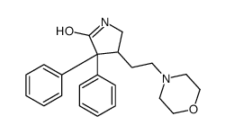 4-(2-morpholin-4-ylethyl)-3,3-diphenylpyrrolidin-2-one Structure