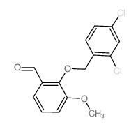 2-[(2,4-Dichlorobenzyl)oxy]-3-methoxybenzaldehyde Structure