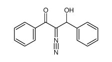 2-diazo-3-hydroxy-1,3-diphenylpropanone Structure