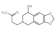 4-(8-hydroxy-7,8-dihydro-5H-[1,3]dioxolo[4,5-g]isoquinolin-6-yl)butan-2-one结构式