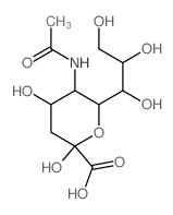 Neuraminic acid,N-acetyl-结构式