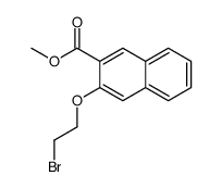 methyl 3-(2-bromoethoxy)naphthalene-2-carboxylate结构式