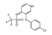 N-[3-(4-chlorophenoxy)pyridin-4-yl]-1,1,1-trifluoromethanesulfonamide结构式