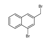 1-Bromo-3-(bromomethyl)naphthalene Structure