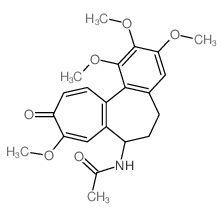 Acetamide, N- (5,6,7,10-tetrahydro-1,2,3, 9-tetramethoxy-10-oxobenzo[a]heptalen-7-yl)-, (S)- Structure