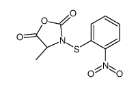 (4S)-4-methyl-3-(2-nitrophenyl)sulfanyl-1,3-oxazolidine-2,5-dione Structure