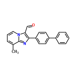 2-BIPHENYL-4-YL-8-METHYLIMIDAZO[1,2-A]PYRIDINE-3-CARBALDEHYDE结构式