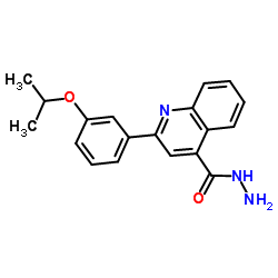 2-(3-Isopropoxyphenyl)-4-quinolinecarbohydrazide结构式