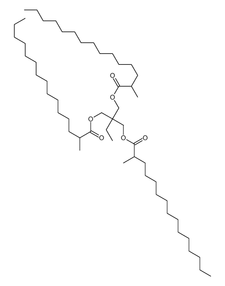 2-ethyl-2-[[(2-methyl-1-oxopentadecyl)oxy]methyl]propane-1,3-diyl bis(2-methylpentadecanoate) Structure