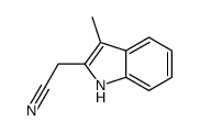 2-(3-methyl-1H-indol-2-yl)acetonitrile Structure