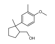 (2-(4-methoxy-3-methylphenyl)-2-methylcyclopentyl)methanol结构式