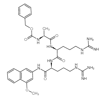 Z-Ala-Arg-Arg-4MβNA acetate salt structure