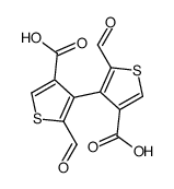 2,2'-Diformyl(3,3'-bithiophene)-4,4'-dicarboxylicacid Structure