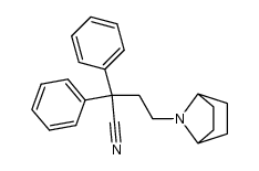 4-(7-aza-bicyclo[2.2.1]hept-7-yl)-2,2-diphenyl-butyronitrile结构式