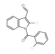 1H-Indole-3-carboxaldehyde,2-chloro-1-(2-chlorobenzoyl)-结构式