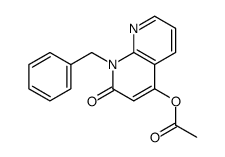 1-BENZYL-2-OXO-1,2-DIHYDRO-1,8-NAPHTHYRIDIN-4-YL ACETATE structure