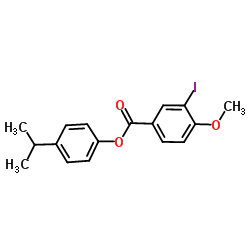 4-Isopropylphenyl 3-iodo-4-methoxybenzoate structure