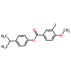 4-Isopropylphenyl 3-iodo-4-methoxybenzoate Structure