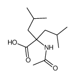 Leucine,N-acetyl-2-(2-methylpropyl)-结构式