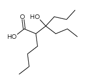2-n-Butyl-3-n-propyl-3-hydroxy-hexansaeure Structure
